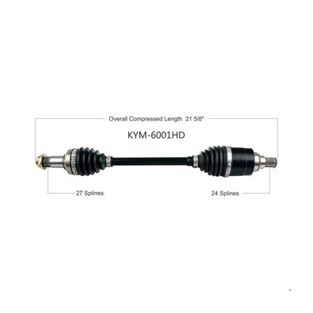 Wide Open Heavy Duty CV Axle for KYMCO HD FRONT LEFT MXU 500-700i 13-17 KYM-6001HD
